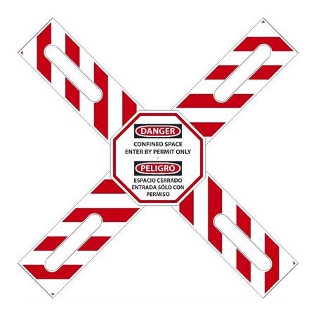 Nmc Confined Space Bilingual Cross Buck Kit D686